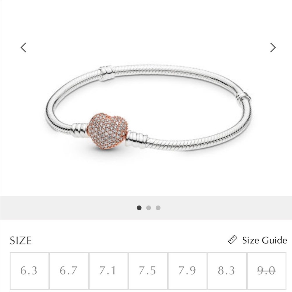 Pandora Rose Heart Bracelet